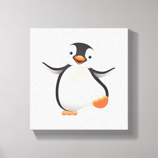 Canvas - Baby Penguin Afdruk (Voorkant)