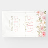 Canvas Baby shower Banner. Outdoor kwaliteit. Spandoek (Horizontaal)