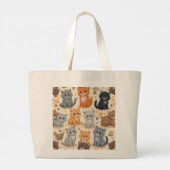 Canvas Bag Canvas tas Grote Capaciteit (Achterkant)