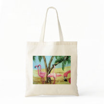 Canvas Bag "The Florida Flamingos"