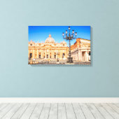 Canvas Basiliek San Pietro Afdruk (Insitu (Houten vloer))