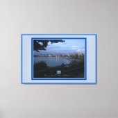 Canvas Blauw (Water Front 111) RFPMDesigns ©️2019/ Afdruk (Voorkant)