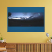 Canvas Blauwgroen (Water Front 117) RFPMDesigns©️2 (Insitu (Woonkamer))