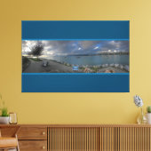 Canvas Blauwgroen (Water Front 24) RFPMDesigns ©️2 (Insitu (Woonkamer))