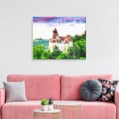 Canvas Bran Castle Afdruk (Insitu (Woonkamer))
