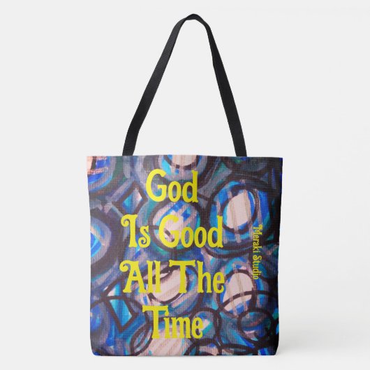 Canvas canvas tas: "God is altijd goed Draagtas (Voorkant)