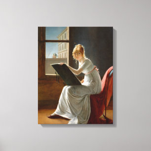 Canvas Charlotte du Val d'Ognes Marie Villers Afdruk
