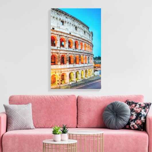 Canvas Colosseum Rome Italië (Insitu (Woonkamer))