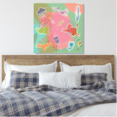 Canvas cow chicken bird (Insitu (Slaapkamer))