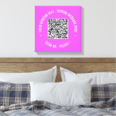 Canvas de code QR Impression Info analyse et texte (Insitu(Chambre))