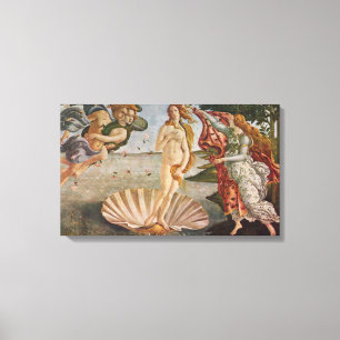 Canvas De geboorte van Venus Sandro Botticelli Afdruk