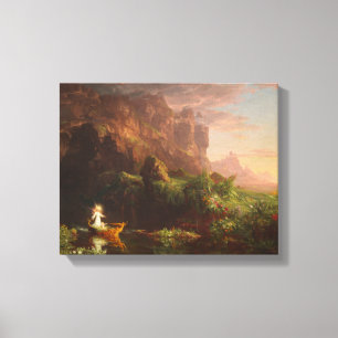 Canvas De reis van het leven kindertijd, Thomas Co Afdruk