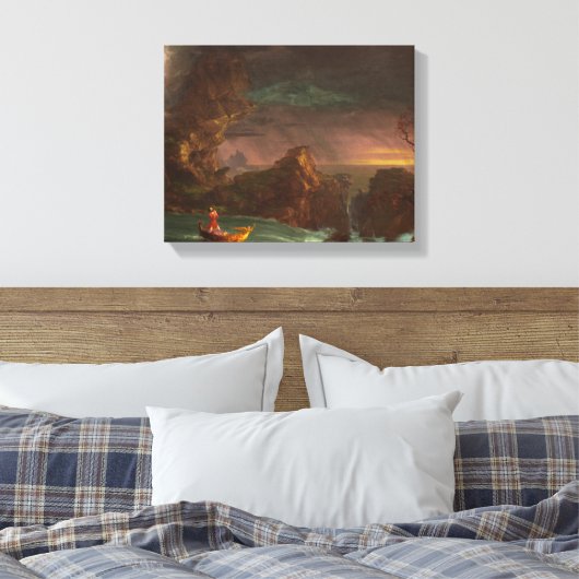 Canvas De reis van het leven, mannelijkheid, Thoma (Insitu (Slaapkamer))