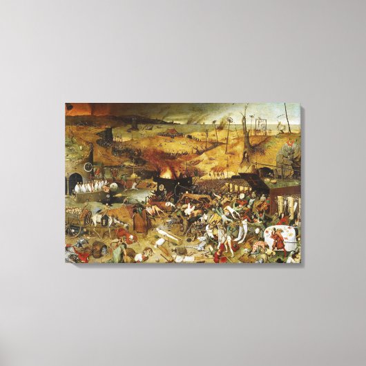 Canvas De triomf van de dood Pieter Brueghel Afdruk (Voorkant)