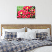 Canvas drukt de rode kruis van het bloem af (Insitu (Slaapkamer))