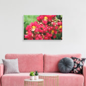 Canvas drukt de rode kruis van het bloem af (Insitu (Woonkamer))