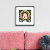 Canvas Gepersonaliseerd vierkant foto-sjabloon omg Afdruk (Insitu (Woonkamer))