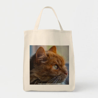 Canvas Grocery Bag, Main Coon Adopcat Tote Bag