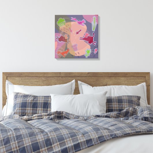 Canvas happy cows (Insitu (Slaapkamer))