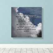 CANVAS HET HART GEDICHT AFDRUK (Insitu (Houten vloer))