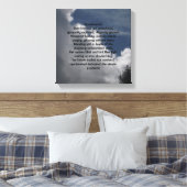 CANVAS HET HART GEDICHT AFDRUK (Insitu (Slaapkamer))