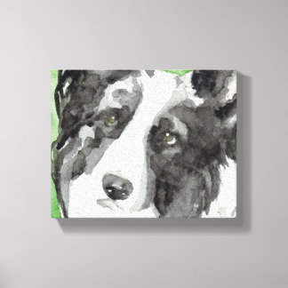 Canvas Hondenkunst met Border Collie