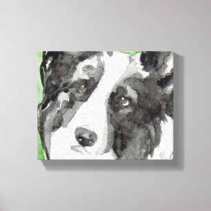Canvas Hondenkunst met Border Collie Afdruk