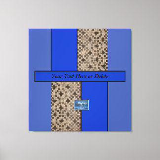 Canvas Indigo (Blauwe LEIDENE S.C.C.) RFPMDesigns© Afdruk