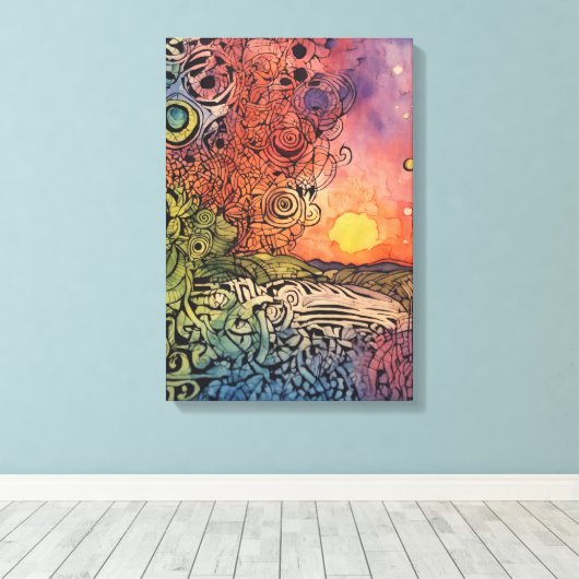 Canvas Interpretatie (Insitu (Houten vloer))