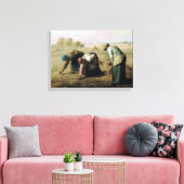 Canvas Jean-François Millet - Gleaners 18 (Insitu (Woonkamer))