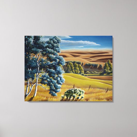 Canvas klein Canvas met landschapsschilderingen (Voorkant)