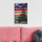 Canvas klein in Canvas met zonnesbrood in Canadees (Insitu (Woonkamer))