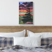 Canvas klein in Canvas met zonnesbrood in Canadees (Insitu (Slaapkamer))