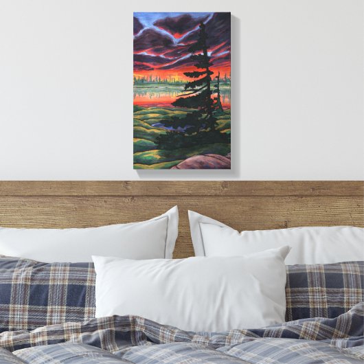 Canvas klein in Canvas met zonnesbrood in Canadees (Insitu (Slaapkamer))