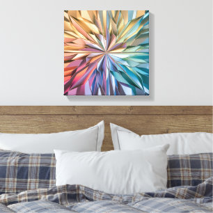 Canvas kleuren kunst afdruk