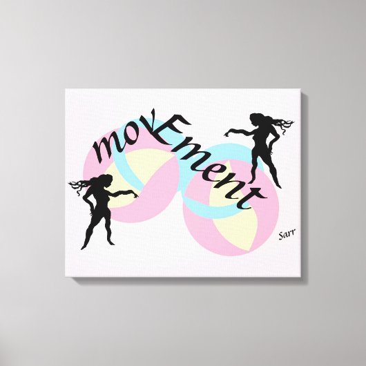 Canvas Kunst: Beweging Afdruk (Voorkant)