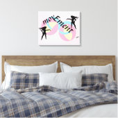 Canvas Kunst: Beweging Afdruk (Insitu (Slaapkamer))