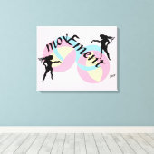 Canvas Kunst: Beweging Afdruk (Insitu (Houten vloer))