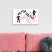 Canvas Kunst: Beweging Afdruk (Insitu (Woonkamer))