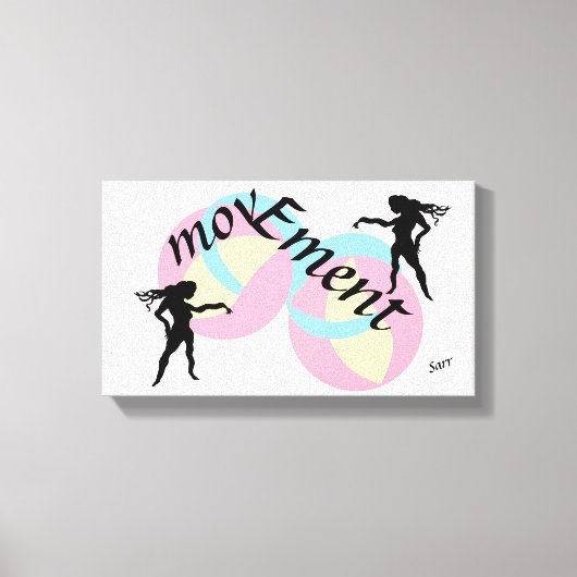 Canvas Kunst: Beweging Afdruk (Voorkant)