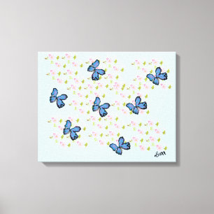 Canvas Kunst: Kersenbloesem Afdruk