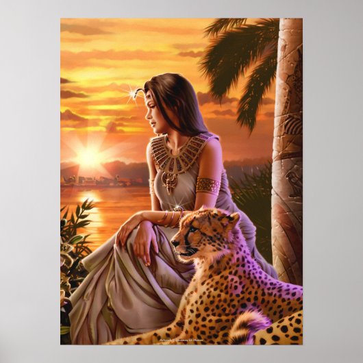 Canvas Kunst "Nile Sunset" Poster (Voorkant)