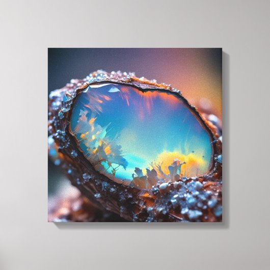 Canvas Kunst (Vuur Opal-5) (Voorkant)