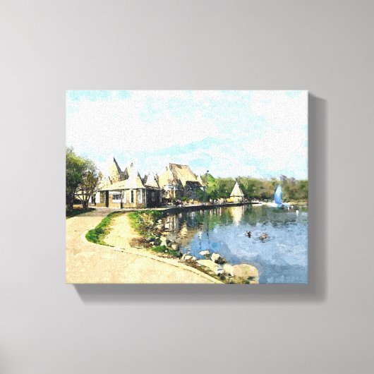 CANVAS: Lake Harriet Parkway, Mpls, MN_ Canvas Afdruk (Voorkant)