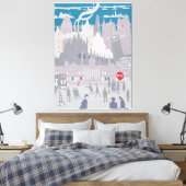 Canvas Londen City Skyline Kunstwerk (Insitu (Slaapkamer))