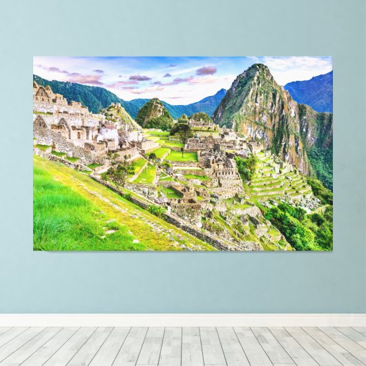 Canvas Machu Picchu, Cusco - Peru (Insitu (Houten vloer))