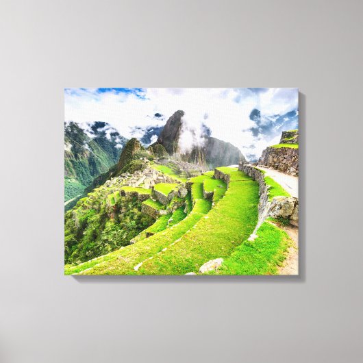 Canvas Machu Picchu, Cusco - Peru Afdruk (Voorkant)