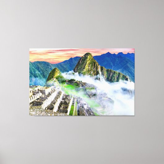 Canvas Machu Picchu, Cusco - Peru Afdruk (Voorkant)