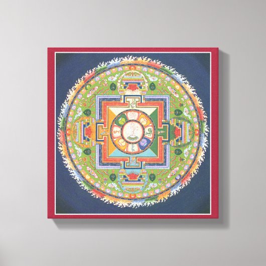 CANVAS - Mandala van Boeddha van Compassie Afdruk (Voorkant)