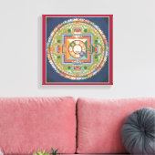 CANVAS - Mandala van Boeddha van Compassie Afdruk (Insitu (Woonkamer))